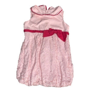 BABY Me 𝅺Pink Lace Balloon Dress US 9-12M